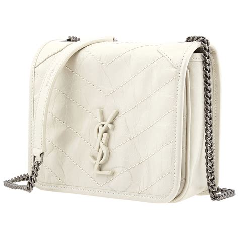 white YSL crossbody